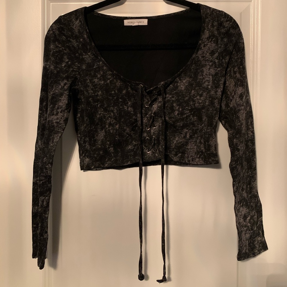 Honey Punch long sleeve crop top